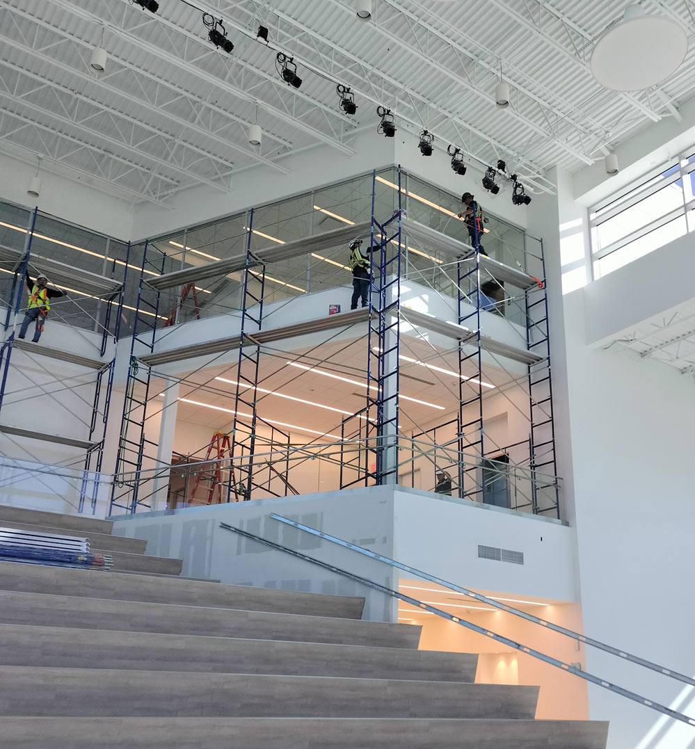Commercial scaffolding project 38