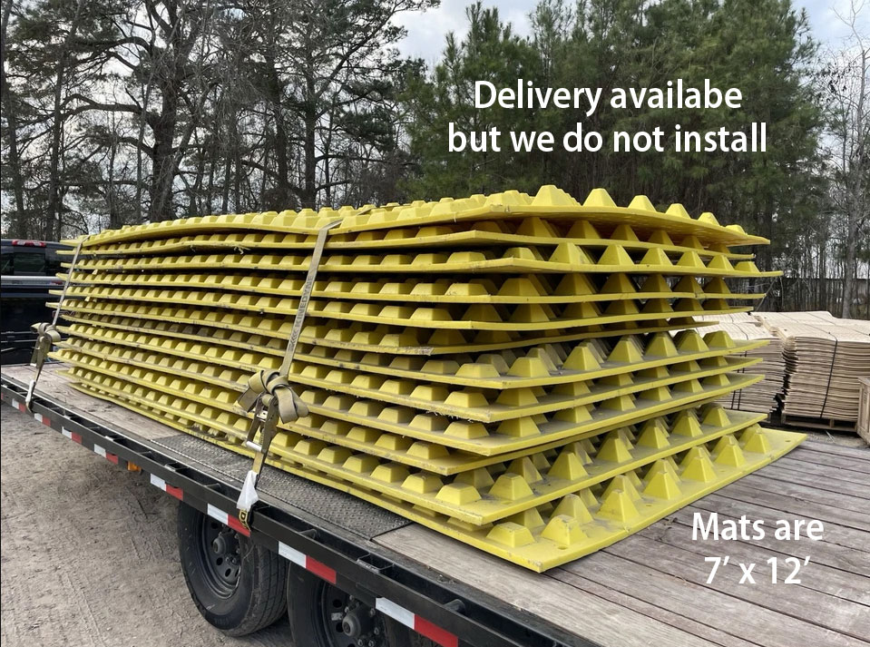 Trackout control mats on a job site 16